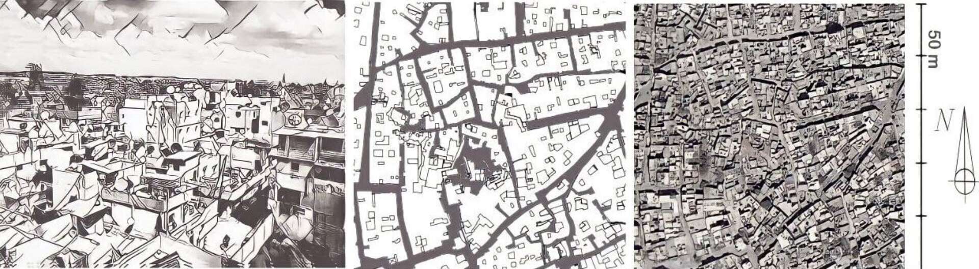 Urban Morphology Aleppo Informal settlements image credits Yara Aboasfour